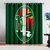 Minnesota Wild Hockey League Blackout Curtains Drapes For Window Treatment Set